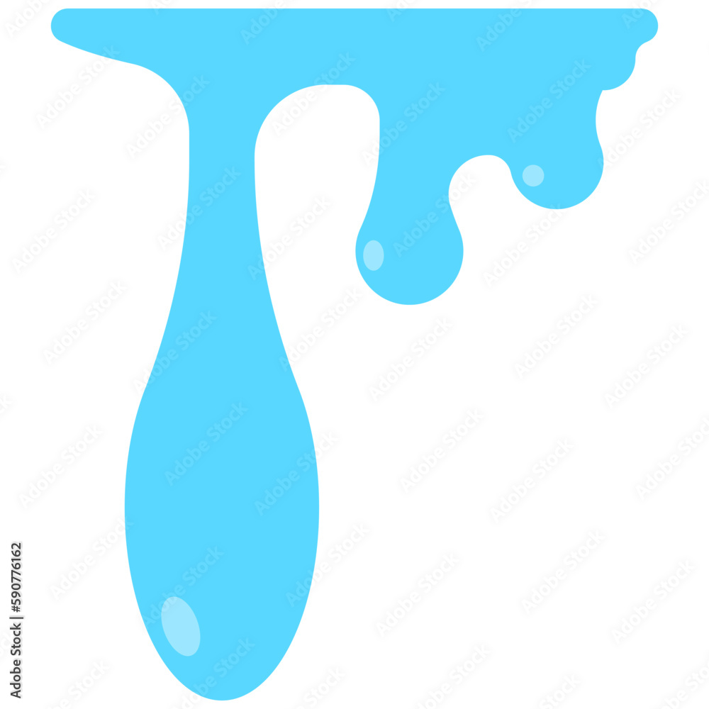 Dripping water drops vector icon isolated on a white background. Dripping water drops vector icon isolated on a white background.