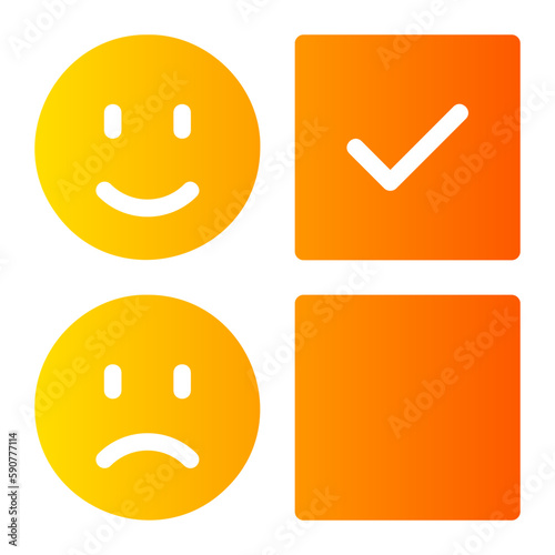 review gradient icon