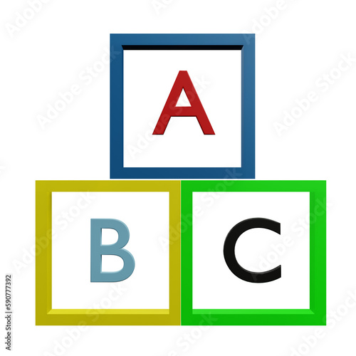 abc blocks with letters