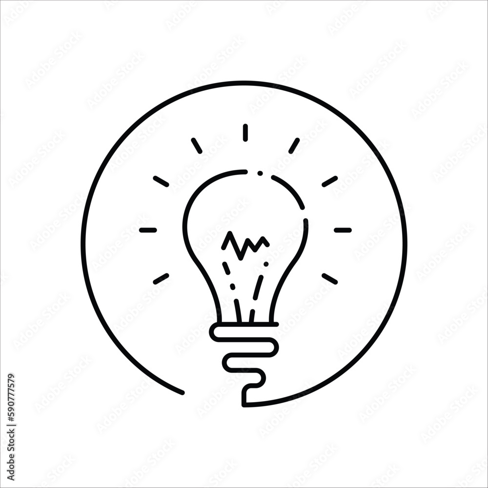 Bulb vector icon. Idea flat sign design. Bulb lamp symbol pictogram. Bulb icon. UX UI icon Bulb vector icon. Idea flat sign design. Bulb lamp symbol pictogram. Bulb icon. UX UI icon