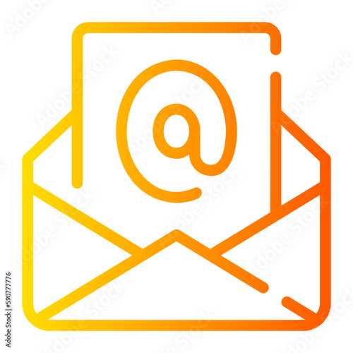email gradient icon