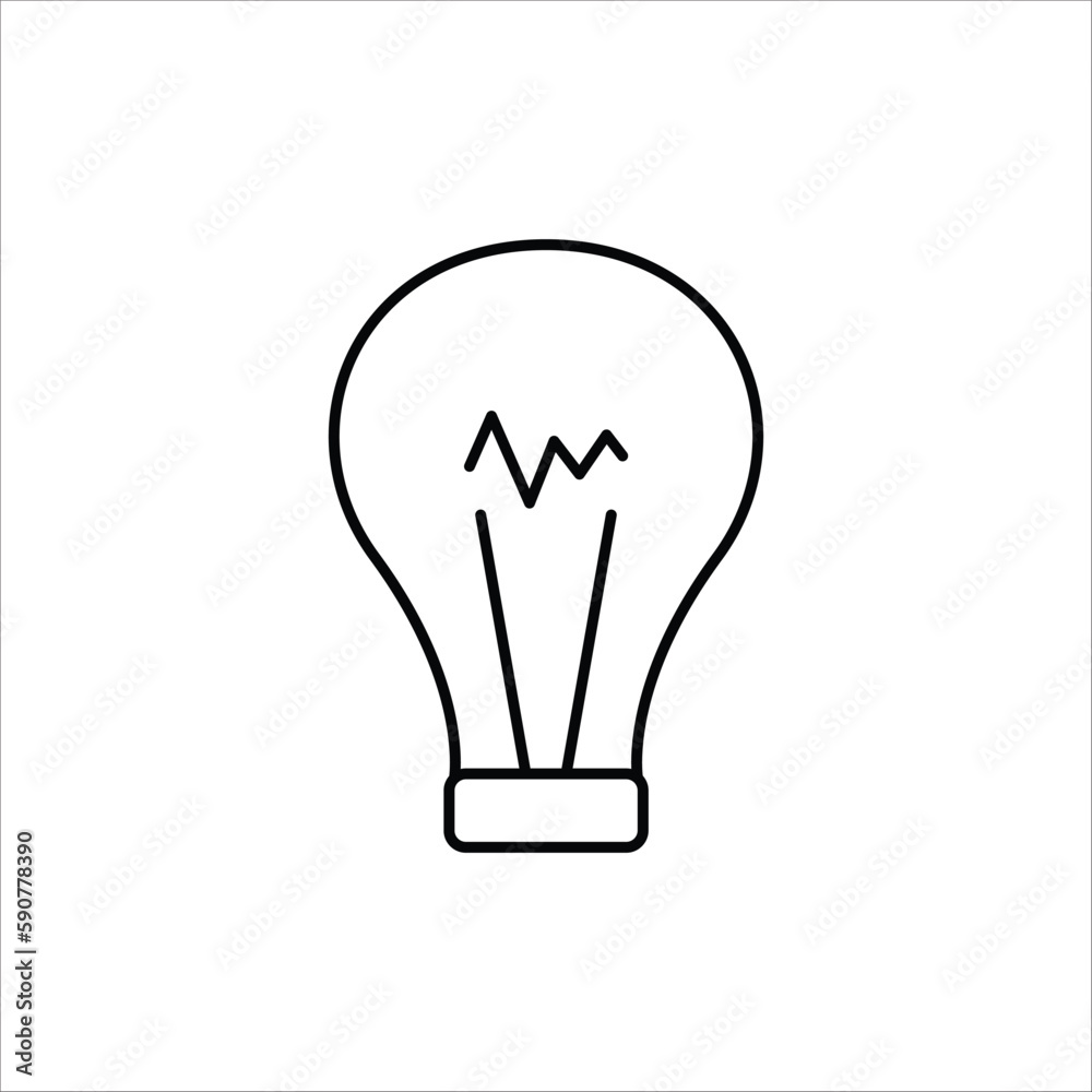 Bulb vector icon. Idea flat sign design. Bulb lamp symbol pictogram. Bulb icon. UX UI icon Bulb vector icon. Idea flat sign design. Bulb lamp symbol pictogram. Bulb icon. UX UI icon