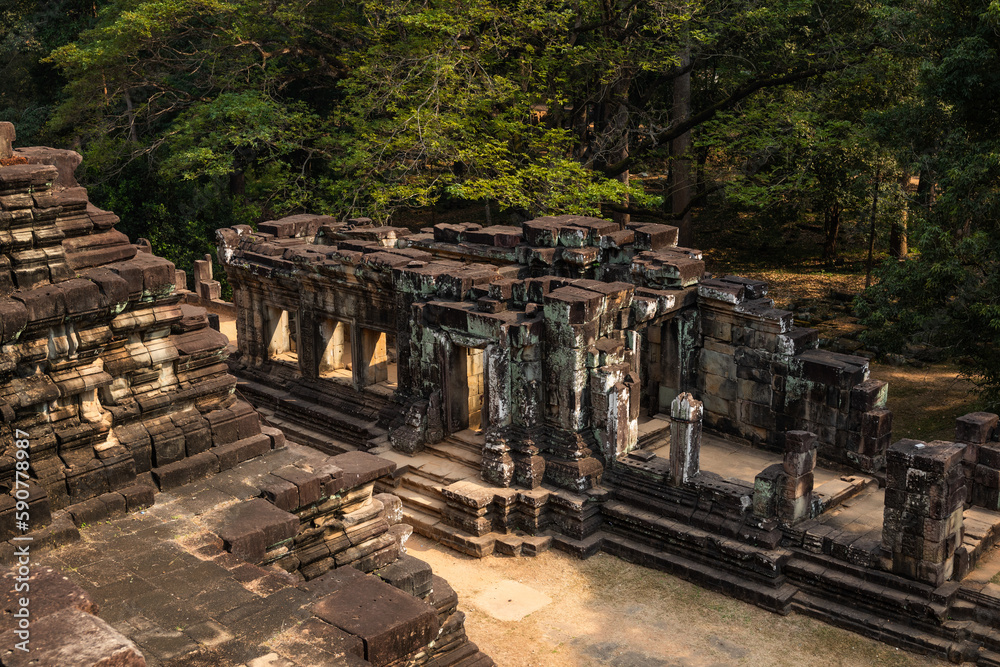 Obraz premium Ruins of ancient Khmer temple in Siem Reap, Cambodia