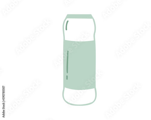 Cleaning powder. Doodle vector illustration