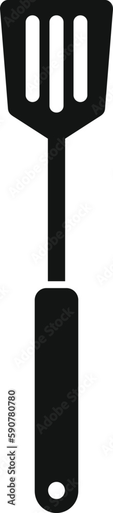 Bbq spatula icon simple vector. Meat food. Summer dinner