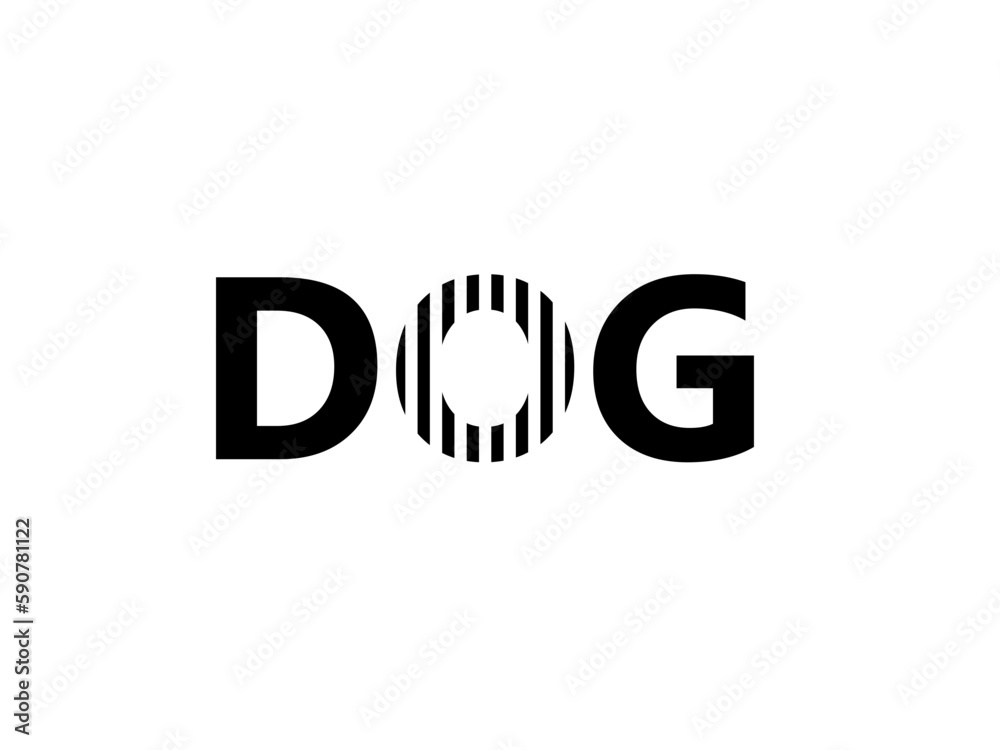 morden crative letter dog vector graphics logo icon morden crative letter dog vector graphics logo icon