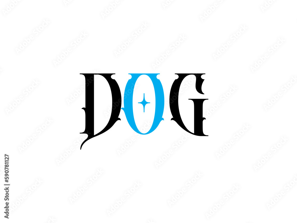 morden crative letter  dog  vector graphics logo icon