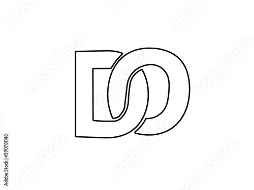 Morden crative D and O logo icon design vector  graphic  illustration 