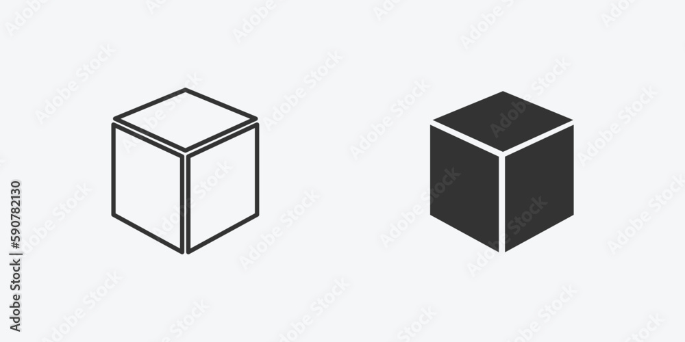 vector illustration of box icon symbol