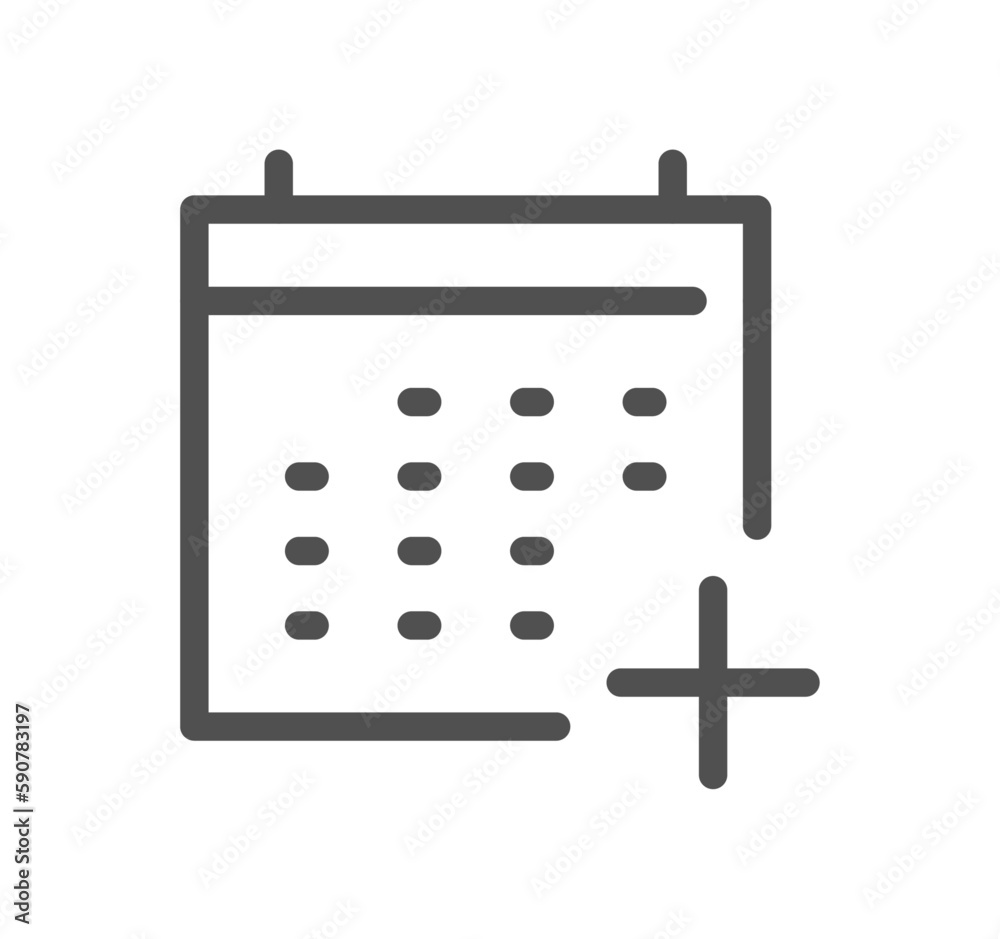 Calendar related icon outline and linear vector. Calendar related icon outline and linear vector.