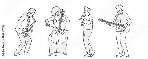 Jazz quartet, ensemble.