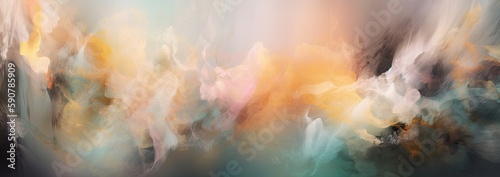 Abstract illustration soft pastel with glowing light and sun rays in light gray  amber  and more. Perfect as a background. Generative AI