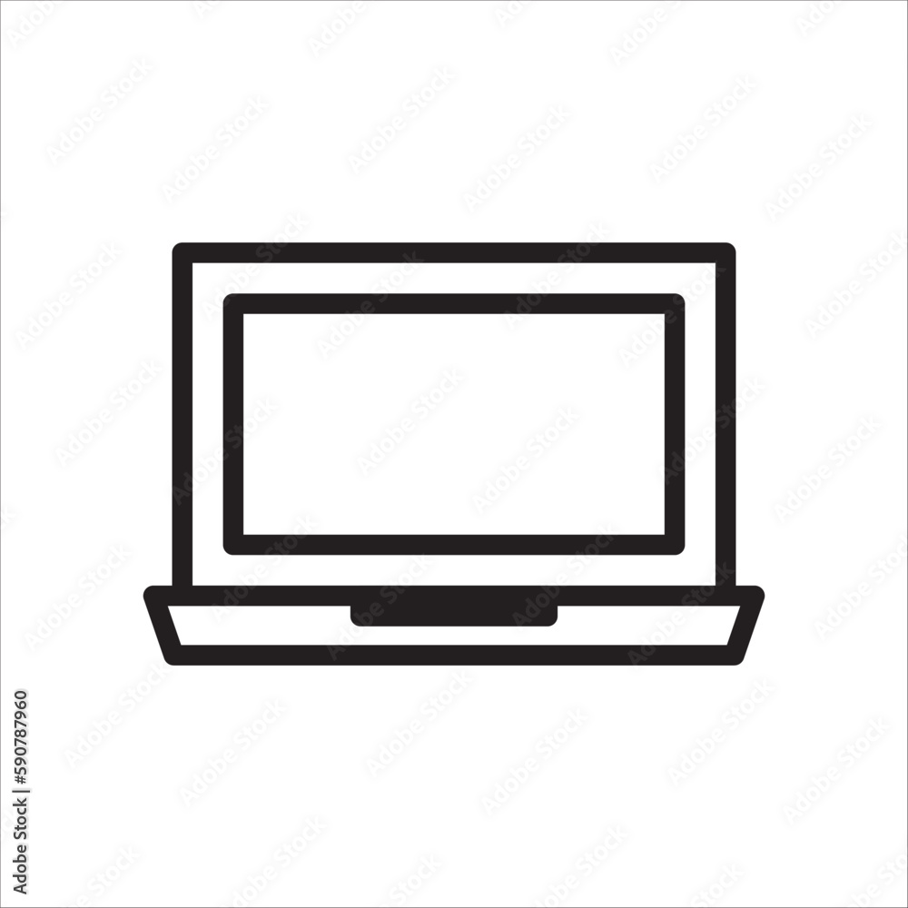 Notebook icon. Laptop flat sign design. Computer symbol pictogram. Laptop vector icon. UX UI icon Notebook icon. Laptop flat sign design. Computer symbol pictogram. Laptop vector icon. UX UI icon