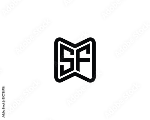 SF Logo design vector template