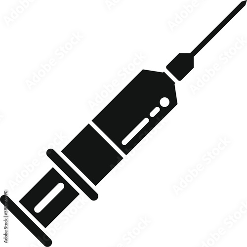 Insomnia injection icon simple vector. Sleep problem. Person stress