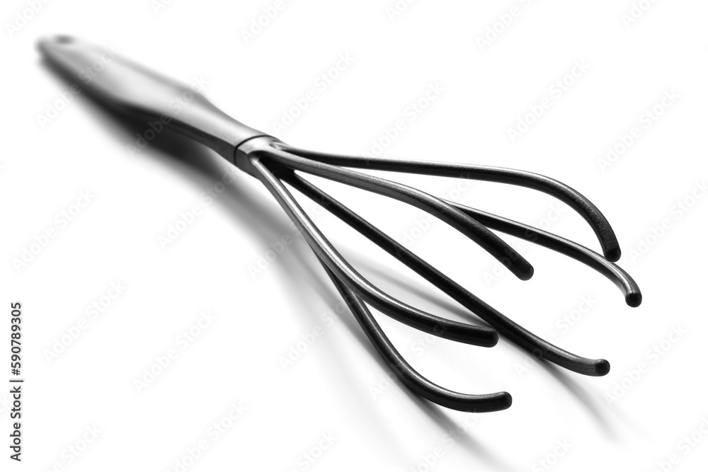 Kitchen tools. Plastic kitchen tool in black color isolated on white background. Selective focus Kitchen tools. Plastic kitchen tool in black color isolated on white background. Selective focus