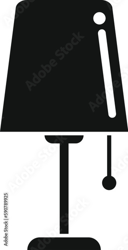 Night lamp icon simple vector. Insomnia problem. Person awake