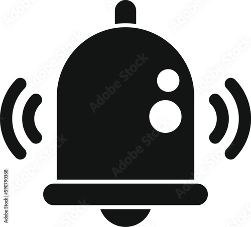 Alarm notification icon simple vector. Insomnia sleep. Night awake