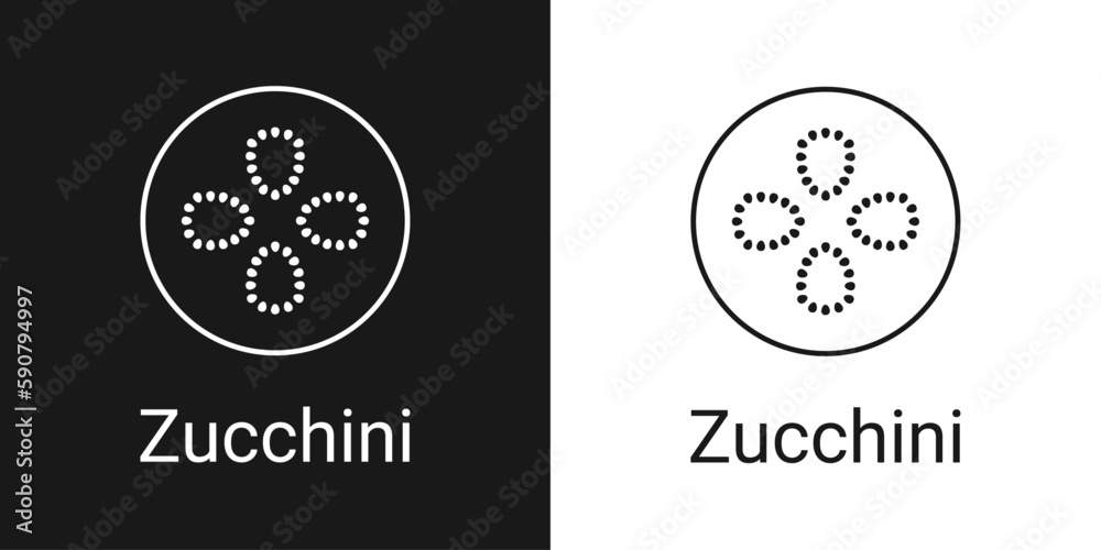 Zucchini line icon, outline vector sign, line icon, isolated on white background