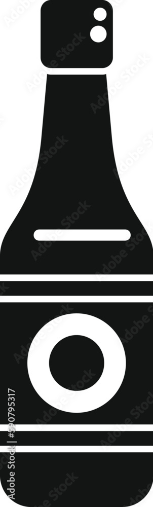 Soy sauce food icon simple vector. Japan bottle. Asian menu Soy sauce food icon simple vector. Japan bottle. Asian menu