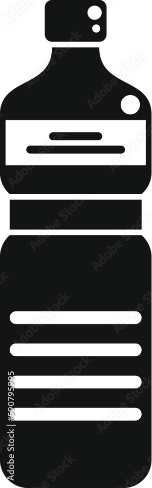 Asian bottle icon simple vector. Japan food. Sushi menu