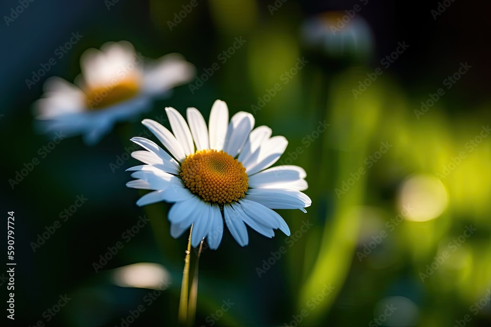vibrant flower in full bloom with a blurred background. Generative AI vibrant flower in full bloom with a blurred background. Generative AI