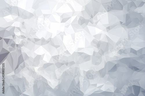 Design a sleek, modern geometric triangle pattern with abstract textures polygon in a gray and white color scheme.