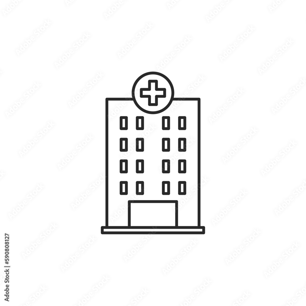 Hospital icon, isolated Hospital sign icon, vector illustration Hospital icon, isolated Hospital sign icon, vector illustration