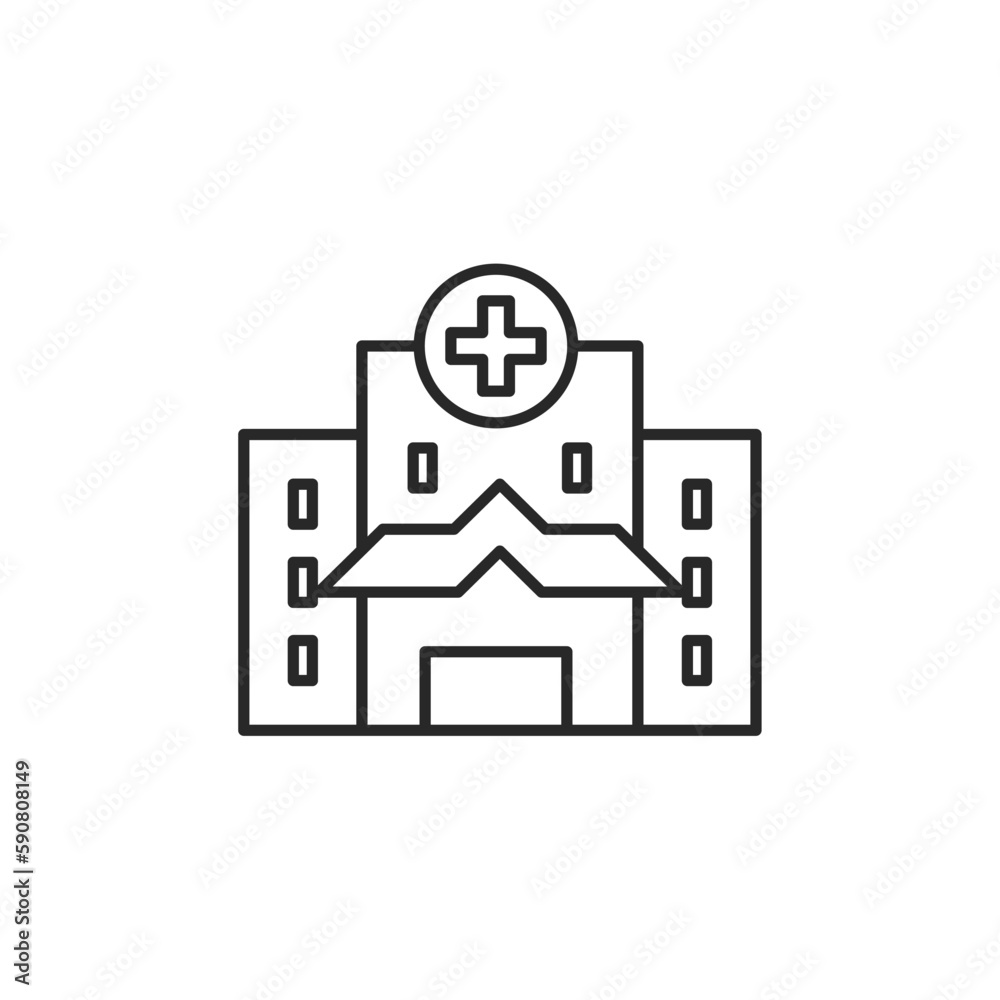 Hospital icon, isolated Hospital sign icon, vector illustration Hospital icon, isolated Hospital sign icon, vector illustration