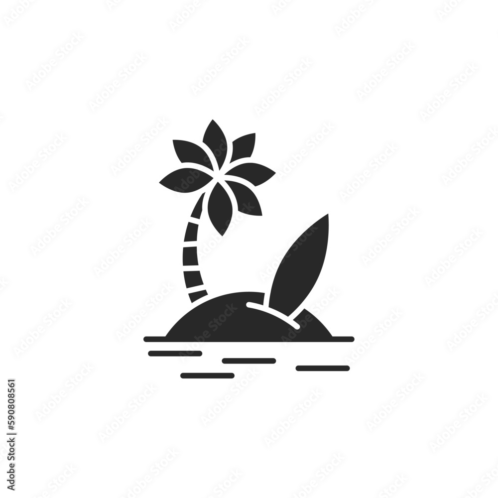 Island icon, isolated Island sign icon, vector illustration Island icon, isolated Island sign icon, vector illustration