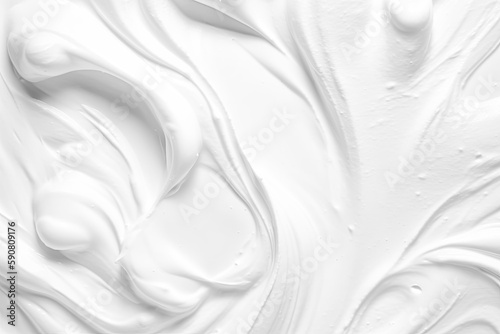 Texture smooth creamy cosmetic product background,white foam cream texture for backdrop photo