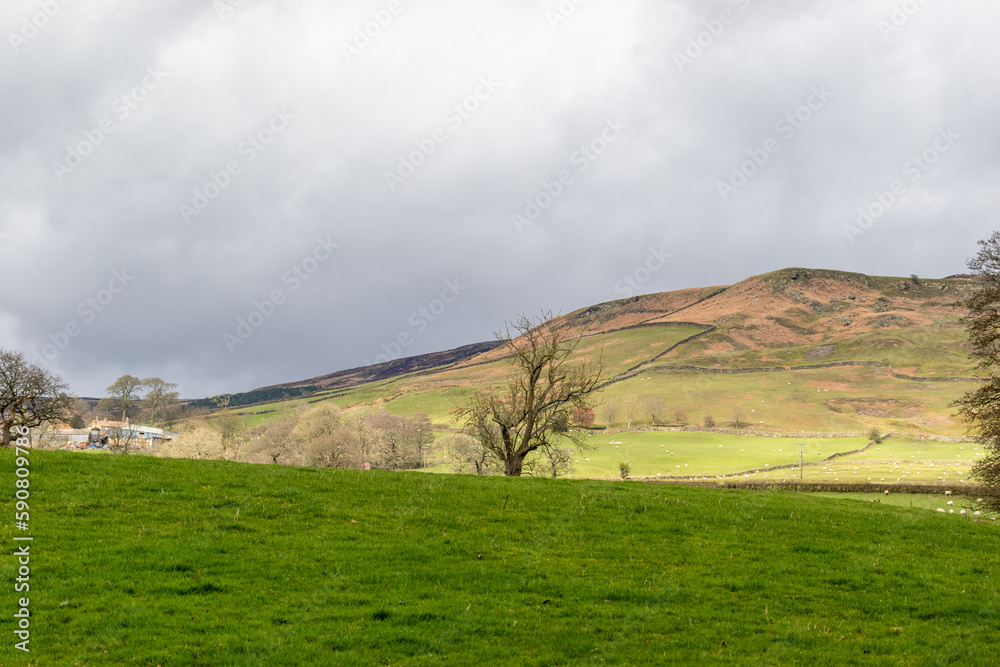 Fototapeta premium clouds over the hills