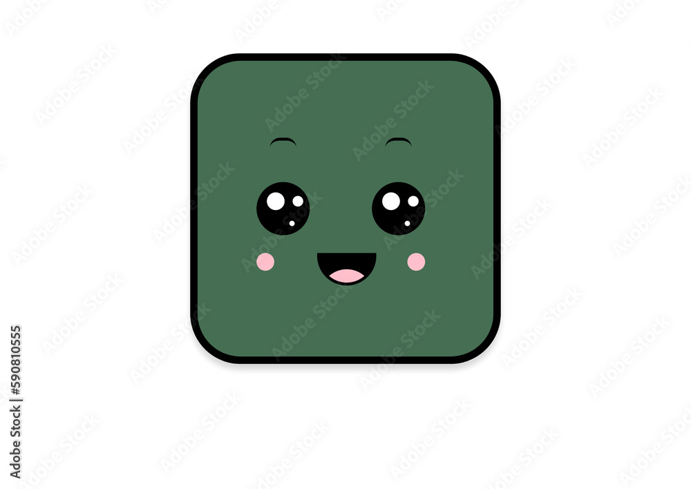 kawaii shape smiling kawaii shape smiling