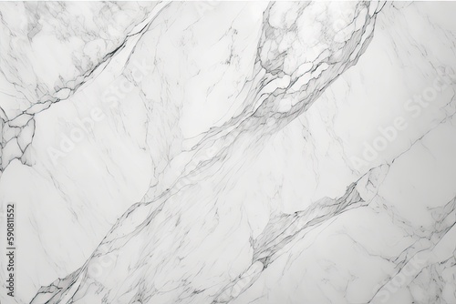 Close-Up of White Marble Texture. Generative AI