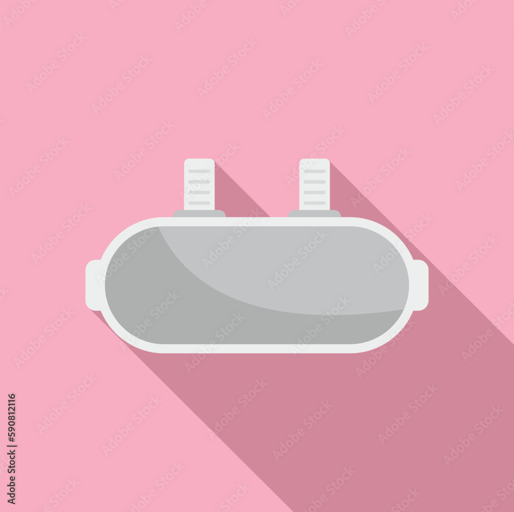 Future device icon flat vector. Vr reality. Game digital Future device icon flat vector. Vr reality. Game digital