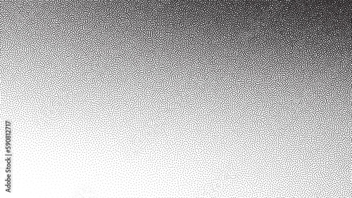Noise grain background, pointillism dots gradient or stipple effect, vector dotwork pattern. Grain noise halftone or grainy texture with dotwork grain noise © Avector