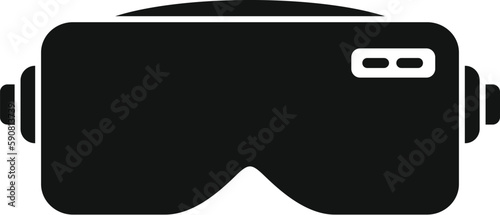 Cyber headset icon simple vector. Digital device. Gamer simulation