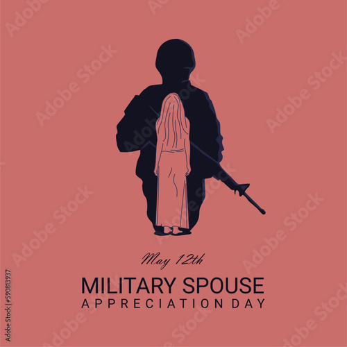 military spouse appreciation day background design