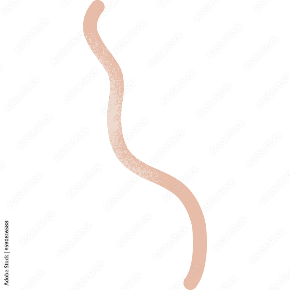 Beige Grainy Stipple Squiggle 