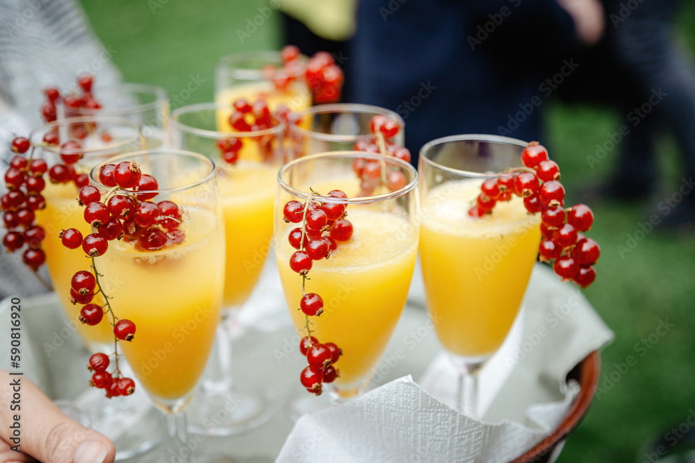 Champagne reception at a wedding Champagne reception at a wedding