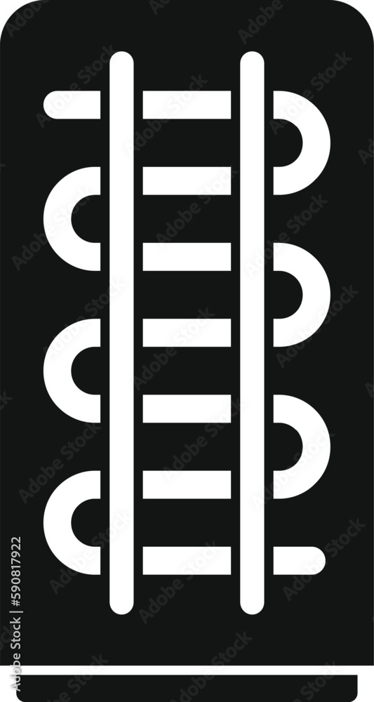 Fridge cooler pipe icon simple vector. Repair refrigerator. Service work