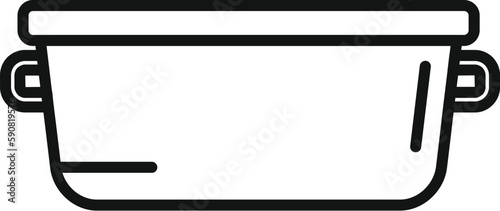 Refrigerator repair toolbox icon outline vector. Service equipment. Home fridge