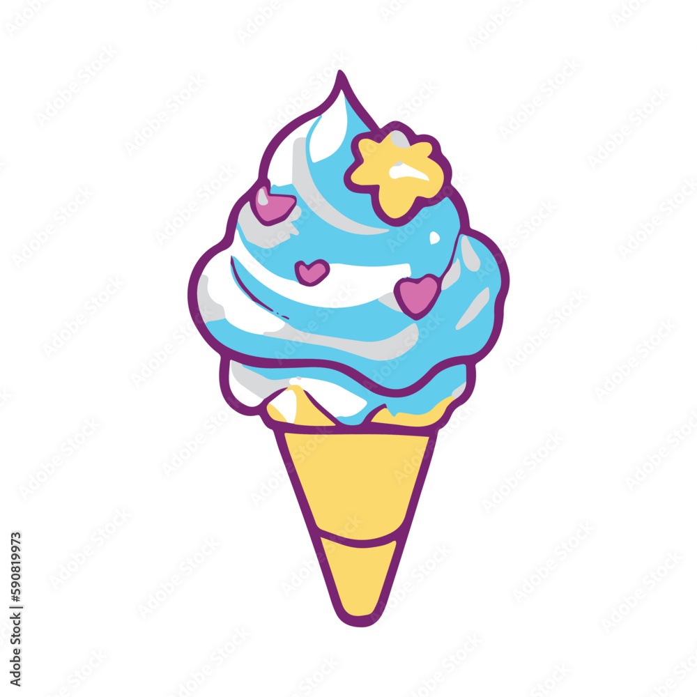 Ice Cream Vector Illustration