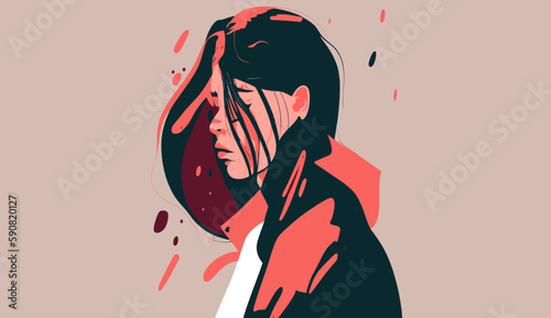 Gazing Out: A Woman Staring Out a Window Lost in Thought