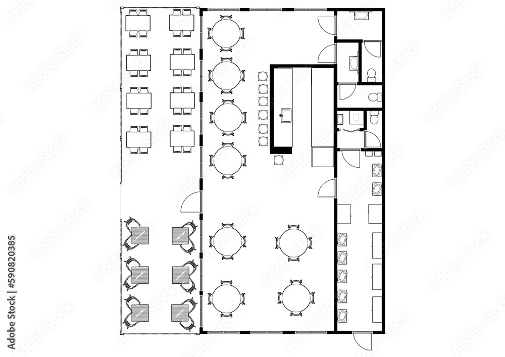 blueprint-plan-black-and-white-house-floor-plans-floorplan-2d-drawing