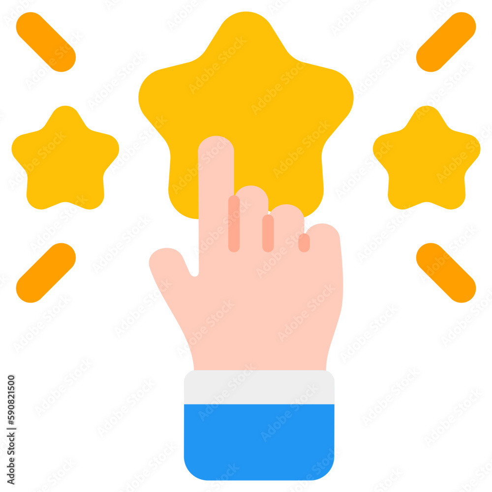 Obraz premium rating flat icon