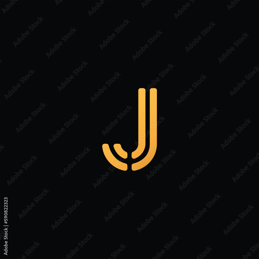 j initial design logo line art luxury colorful j initial design logo line art luxury colorful
