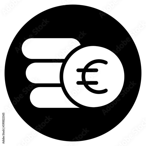 euro glyph icon