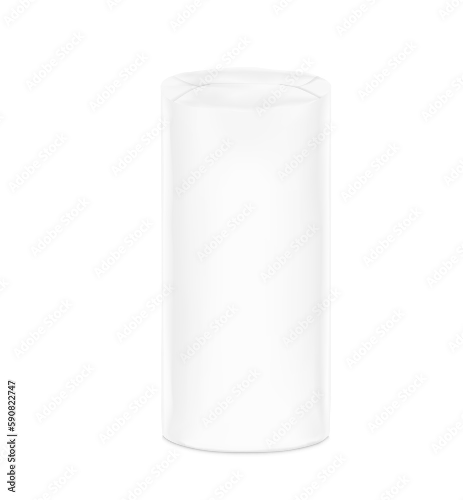 Realistic round wrap package mockup. Vector illustration isolated on white background. Easy to use for presentation your product, idea, design. EPS10. Realistic round wrap package mockup. Vector illustration isolated on white background. Easy to use for presentation your product, idea, design. EPS10.