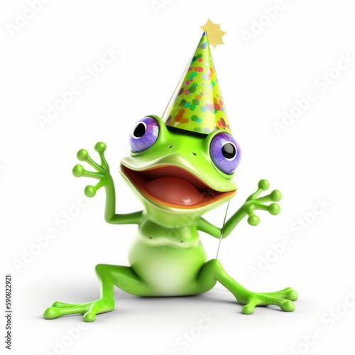 Party Frog - created with Generative AI